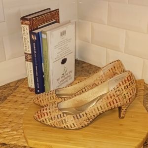 Amelia Grace Cork 2.5" Pumps Size 6